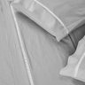 Roupa de Cama 200 Fios Suave Feito Algodão Casal 4 Peças Cinza Casa Dona - 1