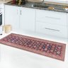 Passadeira Cozinha Tapete Sala e Corredor Persa Antiderrapante Impermeável Floral - 2