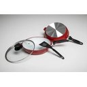 Ver imagem 4 de Frigideira Cerâmica Antiaderente Tampa de Vidro Espátula Premium Casa Dona