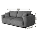 Ver imagem 2 de Sofá Heaven 6 Lugares, 2,70m com Assento Supermacio e Design Moderno | de Casa Decor