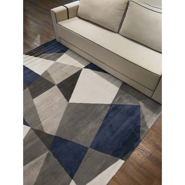 Tapete para Sala Sena 07 Cinza 1,00x1,40m - Edantex - 1