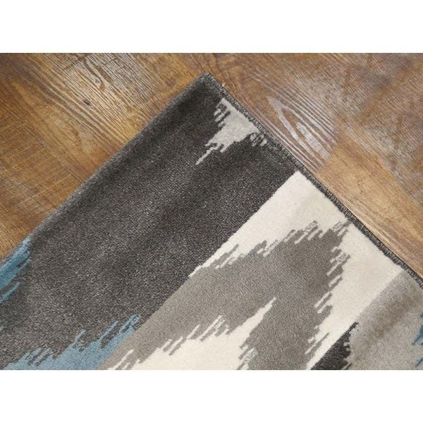 Tapete para Sala Sena 3 Bege-azul 1,40x2,00m - Edantex - 5
