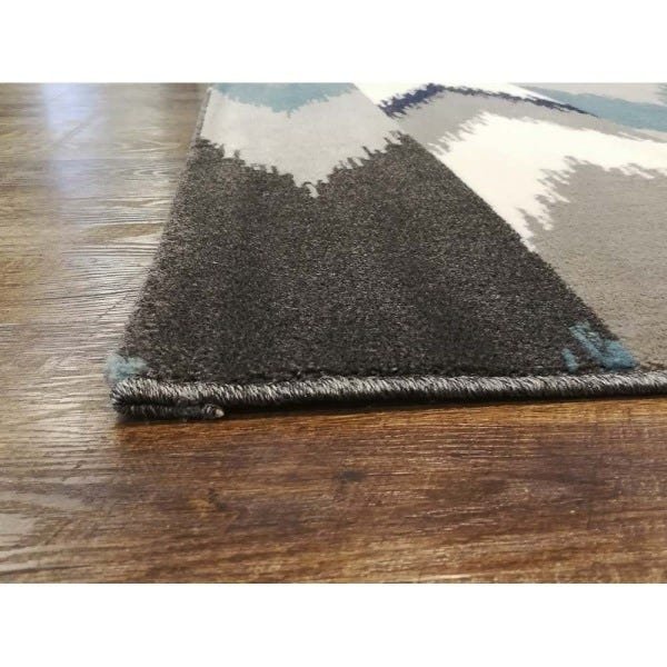 Tapete para Sala Sena 3 Bege-azul 1,40x2,00m - Edantex - 4