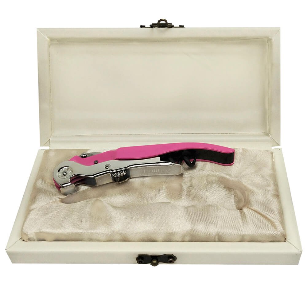 Saca-rolha Pulltex Clickcut Rosa e Caixa Ecológica White