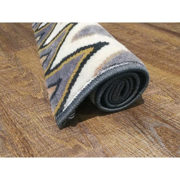 Tapete para Sala Sena 01 Cinza-bege-amarelo 3,00x4,00m - Edantex - 4