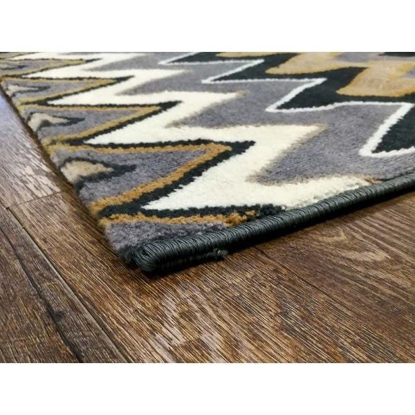 Tapete para Sala Sena 01 Cinza-bege-amarelo 3,00x4,00m - Edantex - 6