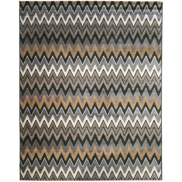 Tapete para Sala Sena 01 Cinza-bege-amarelo 3,00x4,00m - Edantex - 2