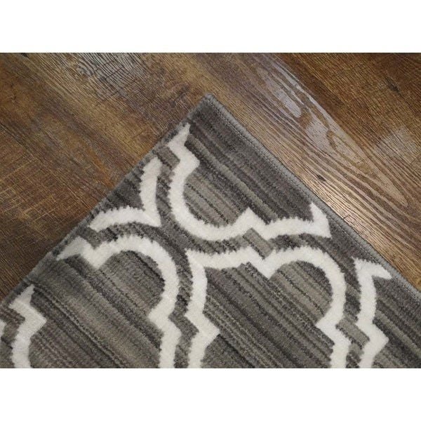 Tapete para Sala Carter 07 Cinza-Bege 1,00x1,40M - Edantex - 4