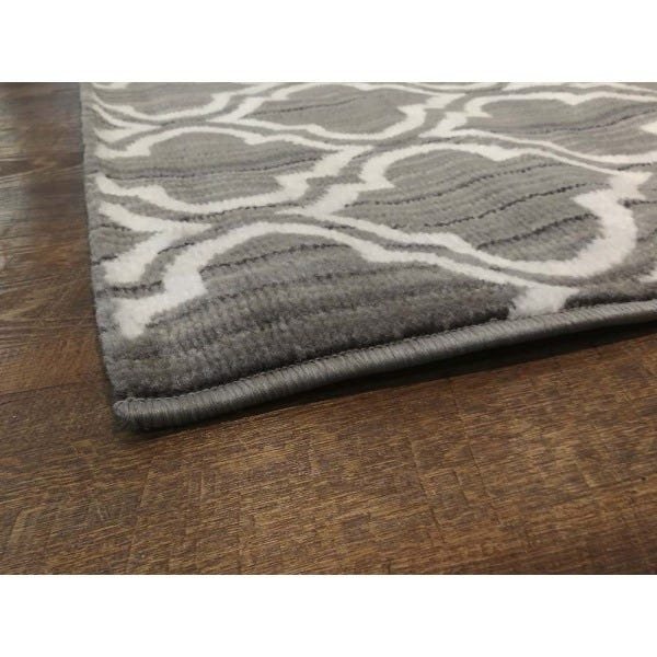 Tapete para Sala Carter 07 Cinza-Bege 1,00x1,40M - Edantex - 6