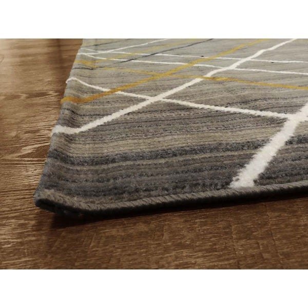 Tapete para Sala Carter 05 Cinza-Bege-Amarelo 1,00x1,40M - Edantex - 3