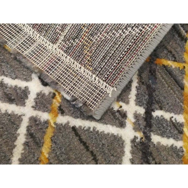 Tapete para Sala Carter 05 Cinza-Bege-Amarelo 1,00x1,40M - Edantex - 6