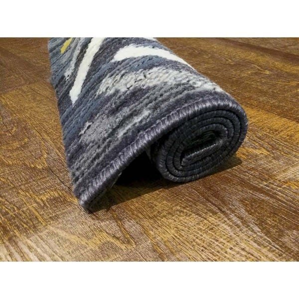 Tapete para Sala Carter 04 Cinza-bege-amarelo 1,00x1,40m - Edantex - 4