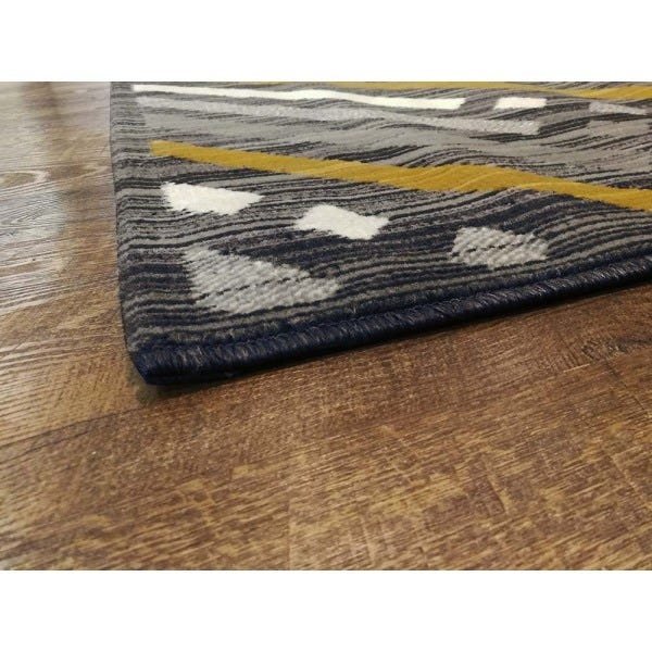 Tapete para Sala Carter 04 Cinza-bege-amarelo 1,00x1,40m - Edantex - 5