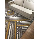 Ver imagem 1 de Tapete para Sala Carter 04 Cinza-bege-amarelo 1,00x1,40m - Edantex