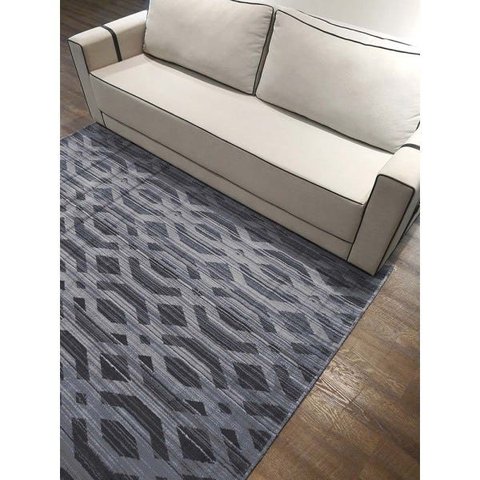 Tapete para Sala Carter 01 Cinza 1,33x1,90M - Edantex