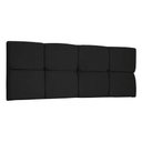 Ver imagem 1 de Cabeceira Painel Solteiro 0,90m Nina Suede Preto - Pallazio