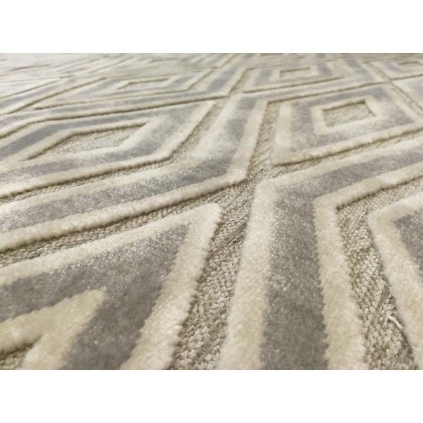 Tapete para Sala Alice 05 Bege-Cinza 2,00x2,50M - Edantex - 3