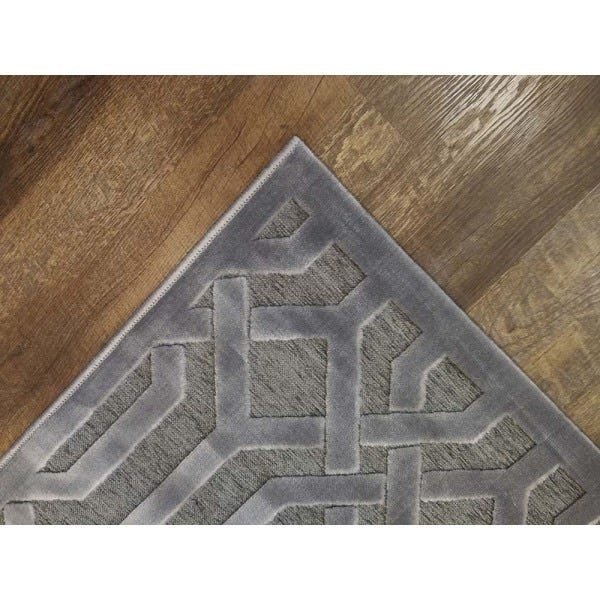 Tapete para Sala Alice 01 Bege-Cinza 2,00x2,50M - Edantex - 3