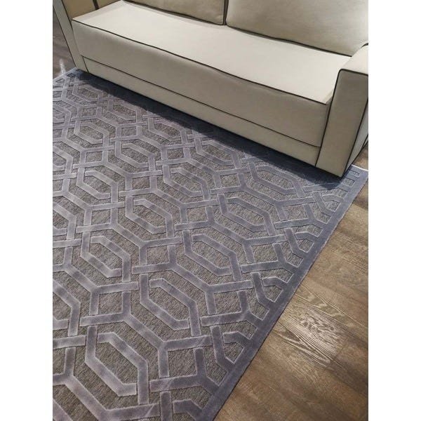Tapete para Sala Alice 01 Bege-Cinza 2,00x2,50M - Edantex - 1