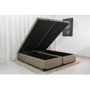 Ver imagem 2 de Cama Box Baú Casal Bipartido Suede Bege 138x188