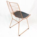 Ver imagem 4 de Cadeira Bertoia Retrô Cobre Assento Preto - Poltronas Do Sul