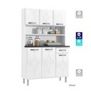 Ver imagem 3 de Cozinha de Aço Compacta Rubi 6 Portas 1 Gaveta Smart Branco - Telasul
