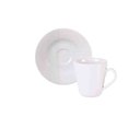 Ver imagem 1 de Xícara e Pires de Café Grid Porcelana Decorada 70 Ml Tramontina