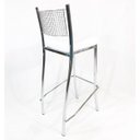 Ver imagem 5 de Kit 4 Banquetas Empilhável Cozinha Cromada Alta Assento Branco - Poltronas do Sul