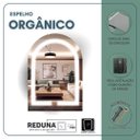 Ver imagem 5 de Espelho em Vidro Jateado Iluminado Decorativo Capela/janelinha 70x50cm Led 3 Cores - Touchscreen