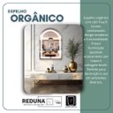 Ver imagem 2 de Espelho em Vidro Jateado Iluminado Decorativo Capela/janelinha 70x50cm Led 3 Cores - Touchscreen