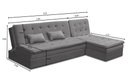Ver imagem 5 de Sofá Cama King 5 Lugares 2,70m Alice Suede Cinza Adonai Estofados