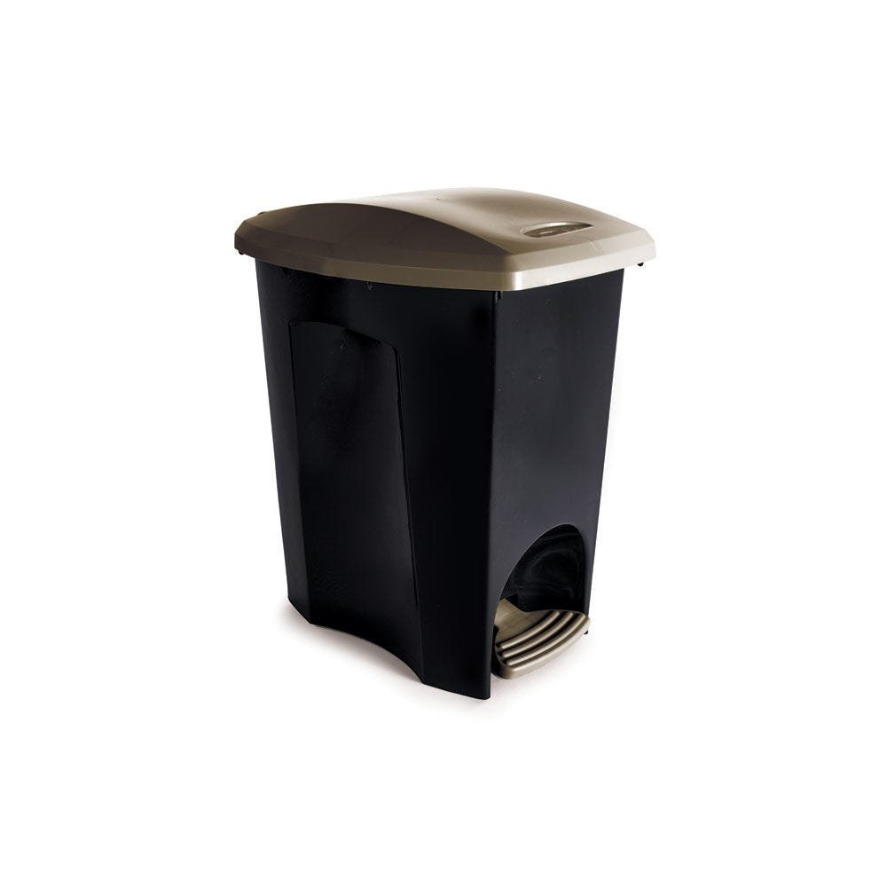 Lixeira E-Black com Pedal - 7 L - 1