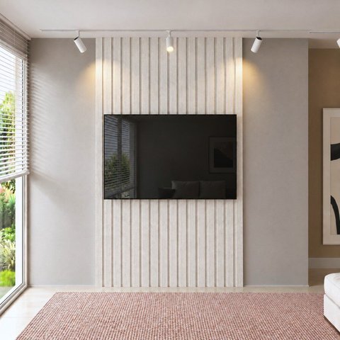 Painel Ripado para TV - 2700x1800x25 mm - Decape Provence