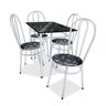 Mesa com 4 Cadeiras para Cozinha Bady Branca - 3