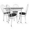 Mesa com 4 Cadeiras para Cozinha Bady Branca - 2
