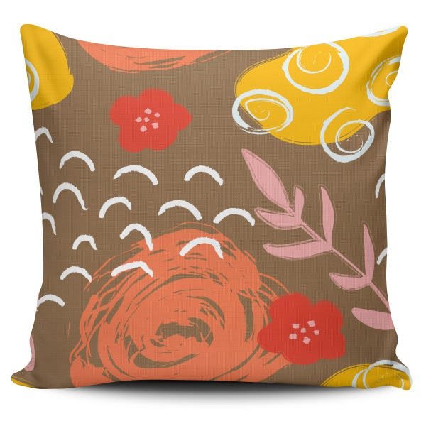 Kit 3 Almofadas decorativas Flores Abstratas 45x45cm - 3