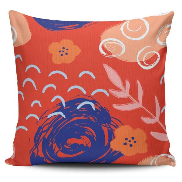 Kit 3 Almofadas decorativas Flores Abstratas 45x45cm - 4