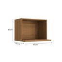 Ver imagem 2 de Armário de Cozinha Nicho Forno/microondas 60cm G738 Maxxi Canela Kappesberg - Canela