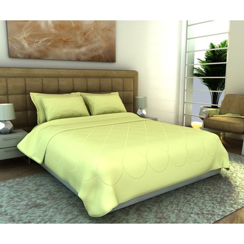 Cobre Leito King 3 Peças Malha Lisa 100% Algodão Champanhe