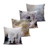 Kit 4 Almofadas decorativa Pinturas 45x45cm - 1