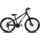 Ver imagem 2 de Bicicleta Aro 26 Dropp Freeride Alumínio 21 Marchas Freios a Disco - Preto e Vermelho