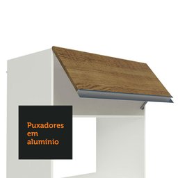 Armário de Cozinha Completa de Canto 100% MDF 447cm Branco/Rustic/Crema Smart Madesa 02 - 8