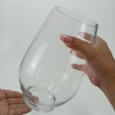 Ver imagem 6 de Vaso Jersey Decorativo Cachepô Enfeite 23x16x16cm Vidro Transp