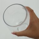 Ver imagem 4 de Vaso Jersey Decorativo Cachepô Enfeite 23x16x16cm Vidro Transp