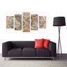 Quadro Canvas Mapa Mundi Moderno Para Decoração Casa 1 - 1