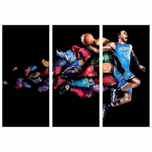 Quadro Nba Camisas De Times Decorativo 95X65 - 1