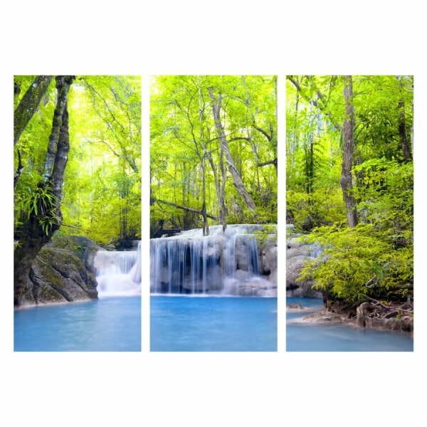 Quadro Cachoeira Paisagem Decoraçao 95X65 - 1