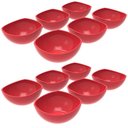 Ver imagem 1 de 12 Potes de Sobremesa Doces Vermelho 265ml Plástico Trio Crippa Tigela