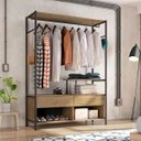 Ver imagem 1 de Guarda-Roupa Closet Solteiro Barcelona Artefamol Demolição e Preto