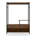 Ver imagem 2 de Guarda-Roupa Closet Solteiro Barcelona Artefamol Demolição e Preto